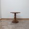 French Art Deco Geometric Oak Side Table, Image 2