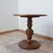French Art Deco Geometric Oak Side Table, Image 6
