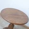 French Art Deco Geometric Oak Side Table, Image 5