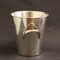 Vintage Silver-Plated Metal Wine Cooler by Wilhelm Wagenfeld for WMF, 1950s 7