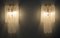 Lámpara de pared de cristal de Murano y latón, años 70, Imagen 2