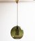 Dark Green Spherical Glass Pendant by Carl Fagerlund for Orrefors, Sweden, 1960s 3