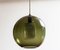 Dark Green Spherical Glass Pendant by Carl Fagerlund for Orrefors, Sweden, 1960s 4