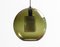 Dark Green Spherical Glass Pendant by Carl Fagerlund for Orrefors, Sweden, 1960s, Image 5