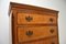 Antique Burr Walnut Chest on Chest of Drawers 6