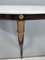 Neoclassical Style Wall-Mounted Console Table with Demilune Marble Top, Italy 10