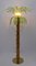 Lámpara Palm de latón y cristal de Murano de Maestri Muranesi, años 70, Imagen 3