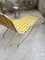 Chaise longue en jaune et blanc 36