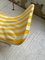 Chaiselongue Chaise Longue in Gelb und Weiß 51