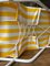 Chaise Longue in Yellow and White 45