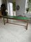 Pine & Beech Farmhouse Table with Green Patina 40
