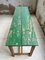 Pine & Beech Farmhouse Table with Green Patina 36