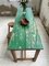 Pine & Beech Farmhouse Table with Green Patina, Image 14
