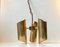 Mid-Century Italian Chandelier in Brass Attributed to Stilnovo, 1960s 1