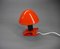 Red Clamp Lamp with Adjustable Aluminum Hat, Denmark, 1950s, Image 4