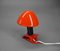 Lampada a morsetto rossa con cappello regolabile in alluminio, Danimarca, anni '50, Immagine 6