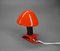 Red Clamp Lamp with Adjustable Aluminum Hat, Denmark, 1950s 6