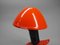Red Clamp Lamp with Adjustable Aluminum Hat, Denmark, 1950s 11