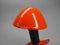 Red Clamp Lamp with Adjustable Aluminum Hat, Denmark, 1950s, Image 11