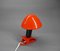 Lampada a morsetto rossa con cappello regolabile in alluminio, Danimarca, anni '50, Immagine 8