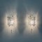 Wall Lamps in Frosted Ice Glass by J. T. Kalmar for Kalmar Franken KG, 1960s, Set of 2, Image 2