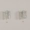 Wall Lamps in Frosted Ice Glass by J. T. Kalmar for Kalmar Franken KG, 1960s, Set of 2, Image 3