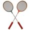 Vintage Badminton Rackets, 1980s, Set of 2, Image 1