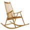 Wooden Rocking Chair, Czechoslovakia, 1960s, Image 1