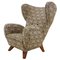 Large Wingback Chair, Czechoslovakia, 1950s, Image 1