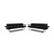 Black Area Ledersofa Set von Vitra, 2er Set 1