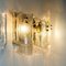 Large Massive Glass Wall Sconces in the Style of Kalmar by J. T. Kalmar, Set of 2 3
