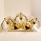 Large Massive Glass Wall Sconces in the Style of Kalmar by J. T. Kalmar, Set of 2 2