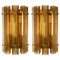 Large Murano Sconces in Glass and Brass, Set of 2 1
