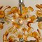 Murano Chandelier in Orange Clear Glass and Chrome from Mazzega, 1960s 20