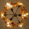 Murano Chandelier in Orange Clear Glass and Chrome from Mazzega, 1960s, Image 14