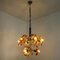 Murano Chandelier in Orange Clear Glass and Chrome from Mazzega, 1960s, Image 16