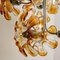 Murano Chandelier in Orange Clear Glass and Chrome from Mazzega, 1960s 10