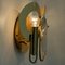 Brass and Glass Wall Sconces by Gaetano Sciolari, 1970s, Set of 2, Image 3
