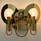 Brass and Glass Wall Sconces by Gaetano Sciolari, 1970s, Set of 2 5