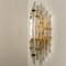 XXL Venini Style Murano Glass and Gold-Plated Sconce, Italy 11