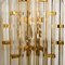XXL Venini Style Murano Glass and Gold-Plated Sconce, Italy 3