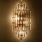 XXL Venini Style Murano Glass and Gold-Plated Sconce, Italy 5