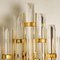 XXL Venini Style Murano Glass and Gold-Plated Sconce, Italy 2