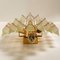 XXL Venini Style Murano Glass and Gold-Plated Sconce, Italy 9