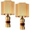 Bitossi Lamps for Bergboms with Custom Made Shades by Rene Houben, Set of 2 1