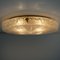 Thick Massive Handmade Glass Brass Flush Mount or Wall Light from Hille, 1960s, Image 6