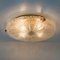 Thick Massive Handmade Glass Brass Flush Mount or Wall Light from Hille, 1960s, Image 17