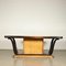 Burl Veneer, Stained Beech and Formica Dining Table, Italy, 1940s, Image 11