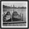 Boats at Quay on Alster View to Hamburg City Hall, Germany 1938, Printed 2021, Immagine 4