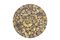 Säulentisch aus Eisen und versteinertem Ammonit, 1980er 2